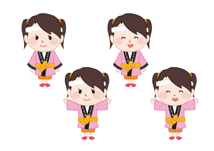 啓明学園 まとば幼稚園様キャラクター女の子