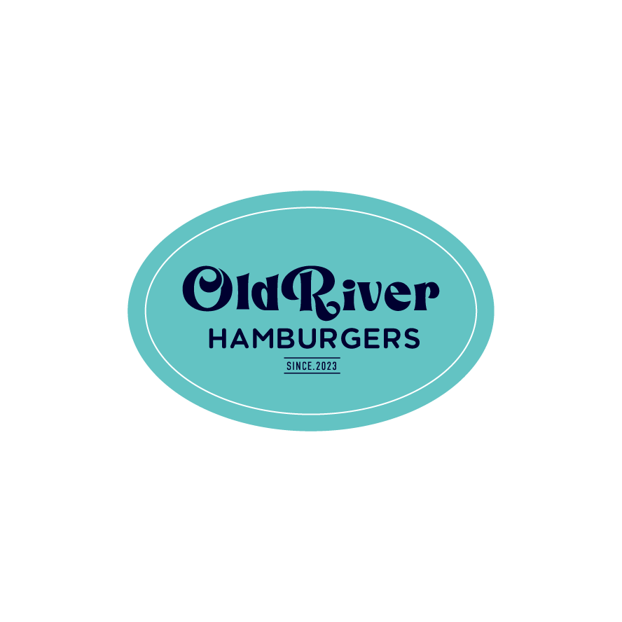 OLD RIVER HAMBURGERS（オールドリバーハンバーガー）様 2025年2周年記念ロゴステッカー