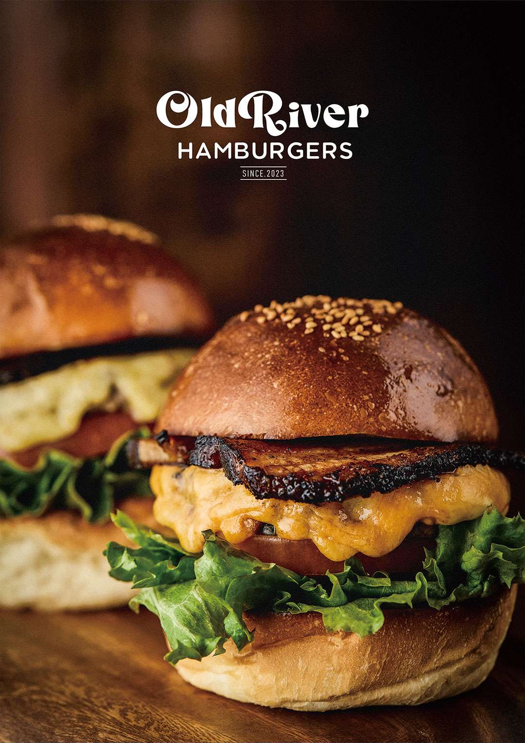 OLD RIVER HAMBURGERS（オールドリバーハンバーガー）様 ポスター